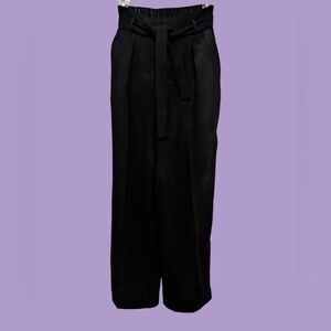 Uniqlo Paperbag Waist Wide Leg Trousers, Size XS